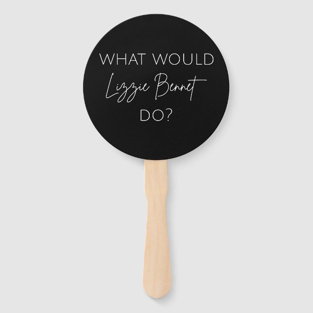 Éventail Que ferait Lizzie Bennet ? (Devant)