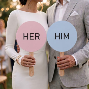 Éventail Rameaux de mariage Lui ou Elle