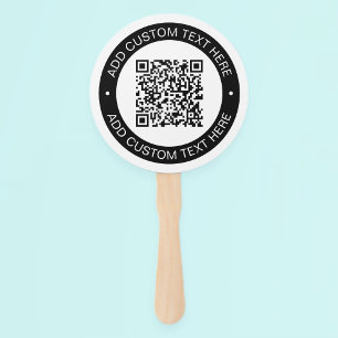 Éventail Remplacez par votre propre code QR téléchargé ou v