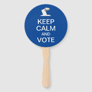 Éventail Restez calme et votez 2026