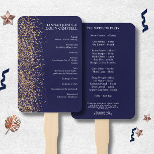 Éventail Romantic Marine Rose Gold Stardust Programme
