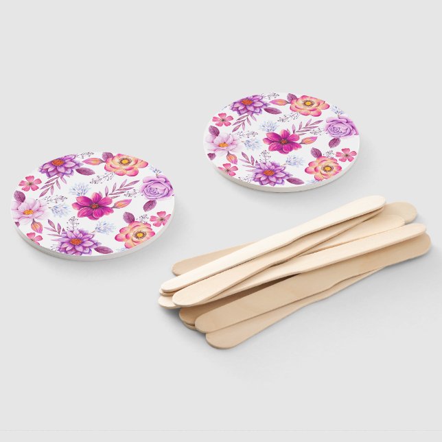 Éventail Rose violette (Non-assemblé)