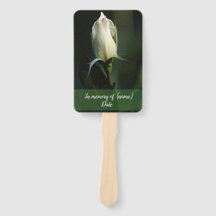 Éventail Rosebud blanc