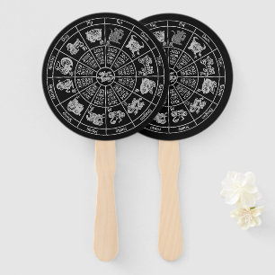 Éventail Roue Zodiac de l'horoscope chinois