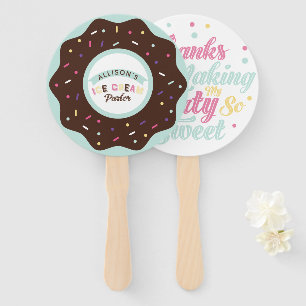 Éventail Saupoudrer Monnaie Choco Donut plaisir à la fête d