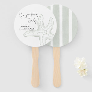 Éventail Sea You Soon Baby Shower Ensemble de Ventilateurs