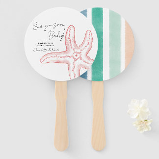 Éventail Sea You Soon Baby Shower Ensemble de Ventilateurs
