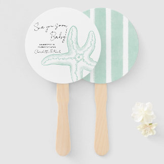 Éventail Sea You Soon Baby Shower Ensemble de Ventilateurs