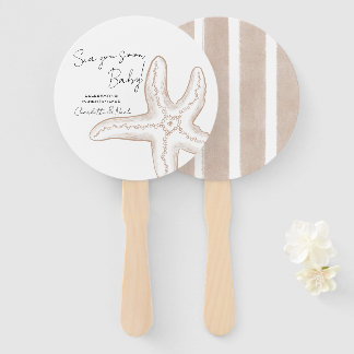 Éventail Sea You Soon Baby Shower Ensemble de Ventilateurs