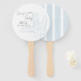 Éventail Sea You Soon Baby Shower Ensemble de Ventilateurs
