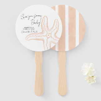 Éventail Sea You Soon Baby Shower Ensemble de Ventilateurs