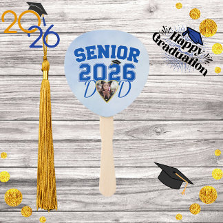 Éventail Senior Dad Class of 2026  Personalized Photo 