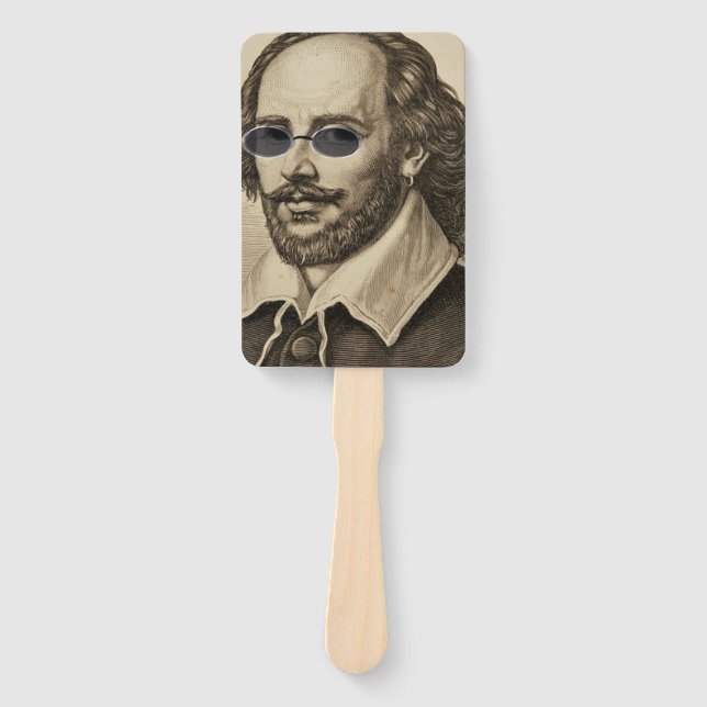 Éventail Shakespeare en Lunettes de soleil Cool Bard Fan (Devant)