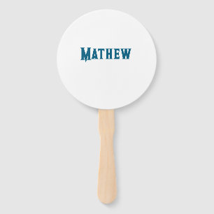 Éventail simple lettre initiale monogramme ajouter votre no