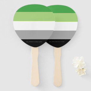 Éventail SlipperyJoe's Aromantic Pride Drapeau gay cadeaux