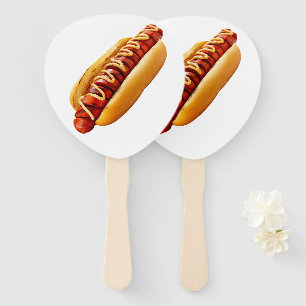 Éventail SlipperyJoe's hot dog ambiance estivale BBQ niché