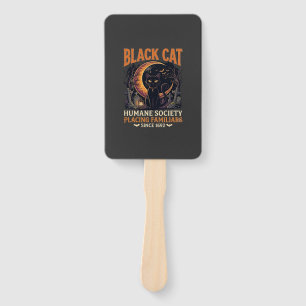 Éventail Société humanitaire du chat noir Halloween Croissa