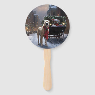 Éventail Staffordshire américain Saison des Fêtes de Noël