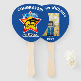Éventail Super Grad Paddle Editable Nom photo Année