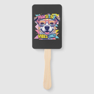 Éventail T-Shirt Chien Drôle Vibes Only � Chien Cool