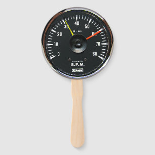 Éventail Tachomètre automatique vintage arrondi