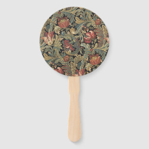 Éventail Tapisserie florale riche Brocade Antique Classique