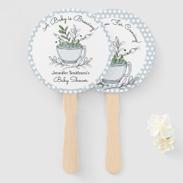 Éventail Tea Cup Tea Party Baby shower Merci