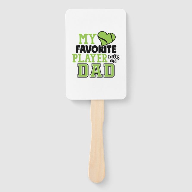 Éventail Tennis Player | My Favorite Player Calls Me Dad (Devant)