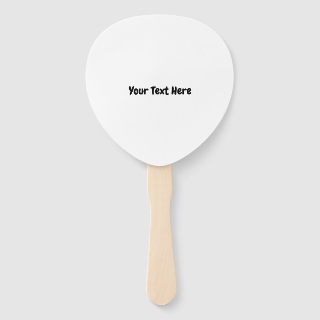 Éventail Texte personnalisé (Devant)