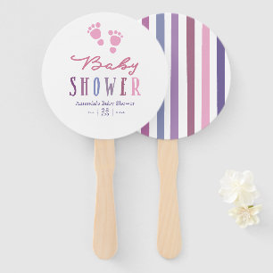 Éventail Thèmes de couleurs tendance Fille Baby Shower