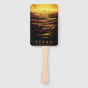 Éventail Titan la plus grande lune de la planète Saturne