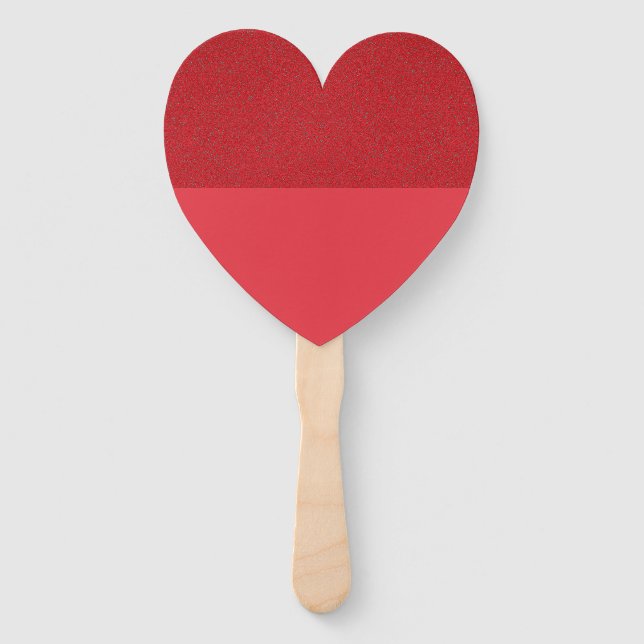 Éventail Top Texté Ventilateur De Pagaie Cardiaque - Tomate (Devant)
