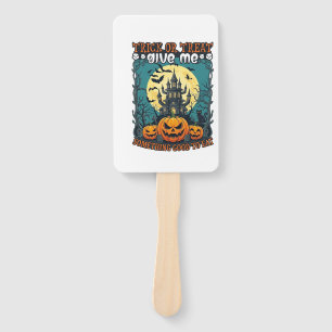 Éventail Trick Or Treat Halloween Maison Hantée Citrouilles