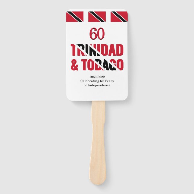Éventail TRINIDAD 60e anniversaire de l'indépendance (Devant)