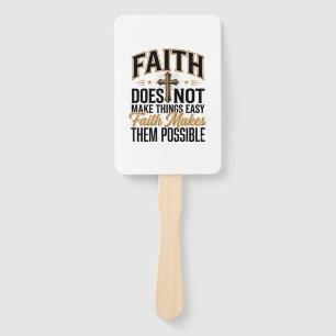Éventail Typographie chrétienne Faith Makes Them Possible D