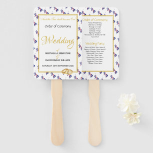 Éventail UK BRITAIN Christian Custom Wedding Programme