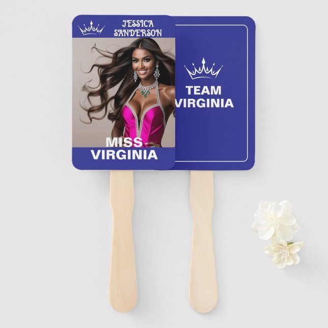 Éventail Ultimate Crown Pageant Wavers | Set of Fans (Devant et derrière)