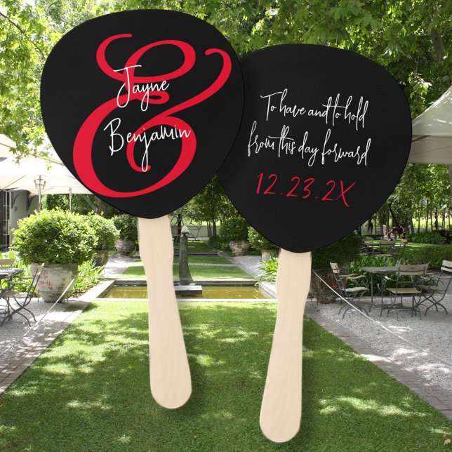 Éventail Un ventilateur mariage dit noir (Créateur téléchargé)