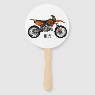 Éventail Vélo droit hors route moto / motocross dessin anim