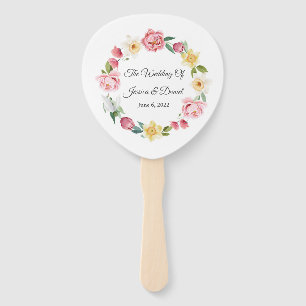 Éventail Ventilateur à main Mariage floral