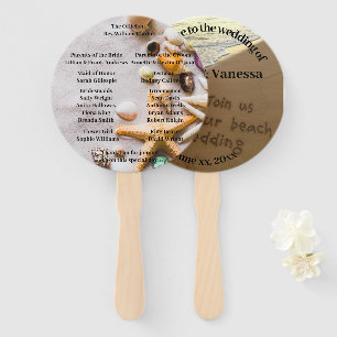 Éventail Ventilateur De Clients De Mariage De Plage