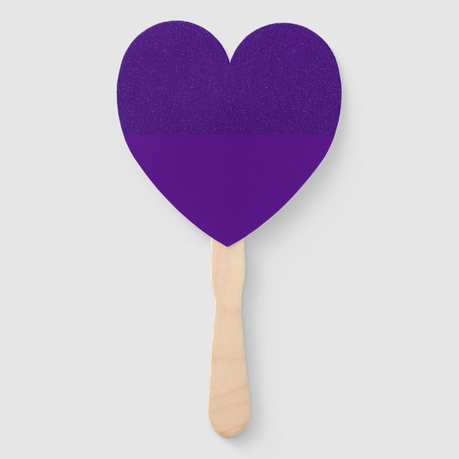 Éventail Ventilateur de coeur mauve à texture fractionnée i (Devant)