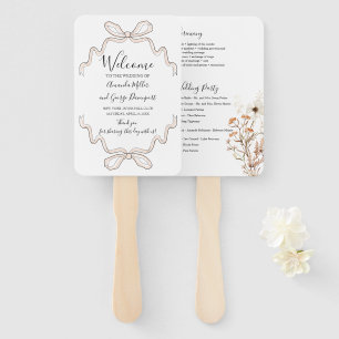 Éventail Ventilateur du programme de mariage Bow Wild