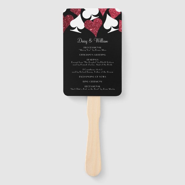 Éventail Ventilateur du programme de mariage de Parties sci (Devant)