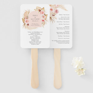 Éventail Ventilateur du programme de mariage floral en lait