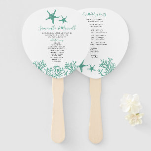 Éventail Ventilateur du programme de mariage pour le corail