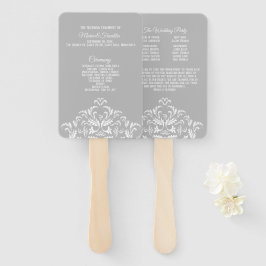 Éventail Ventilateur du programme Mariage damassé Elegant W