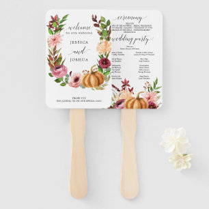 Éventail Ventilateur du programme Mariage de automne Bliss