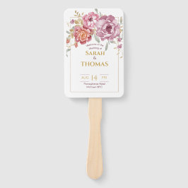 Éventail Ventilateur main du programme (avant et arrière)