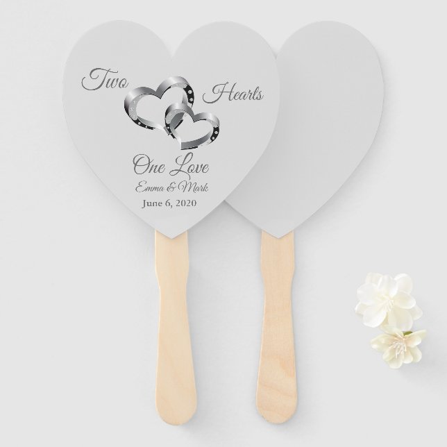 Éventail Ventilateur mariage (Devant et derrière)